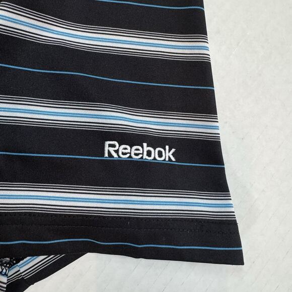 Reebok Men’s 2XL Polo Short Sleeve Performance Wicking Striped Golf Shirt - Picture 5 of 9